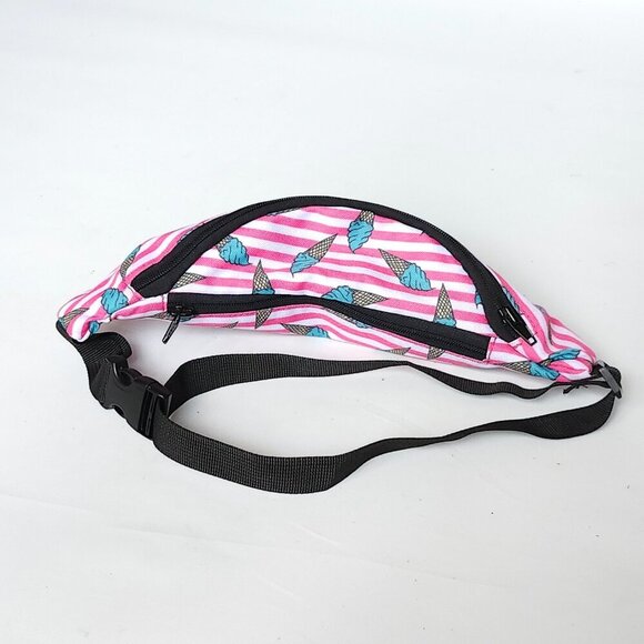 CUTE FANNY FACTORY Fanny Pack ICE CREAM PRINT Waist Bag BNWOT - Picture 4 of 6